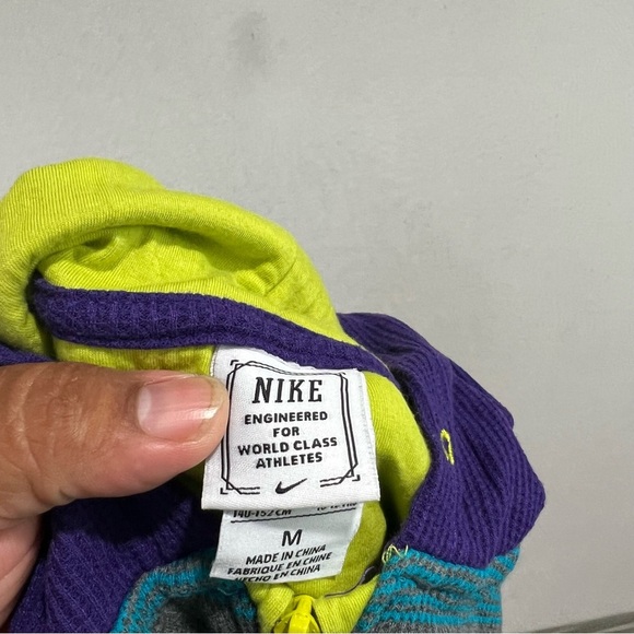 Nike Blue Gray Boy Hoodie Sweater Casual Size Medium - Picture 7 of 8